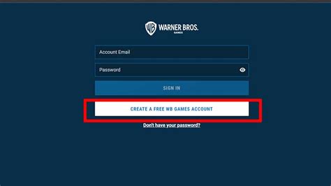 account. wbgames. com/device|wb games create account.